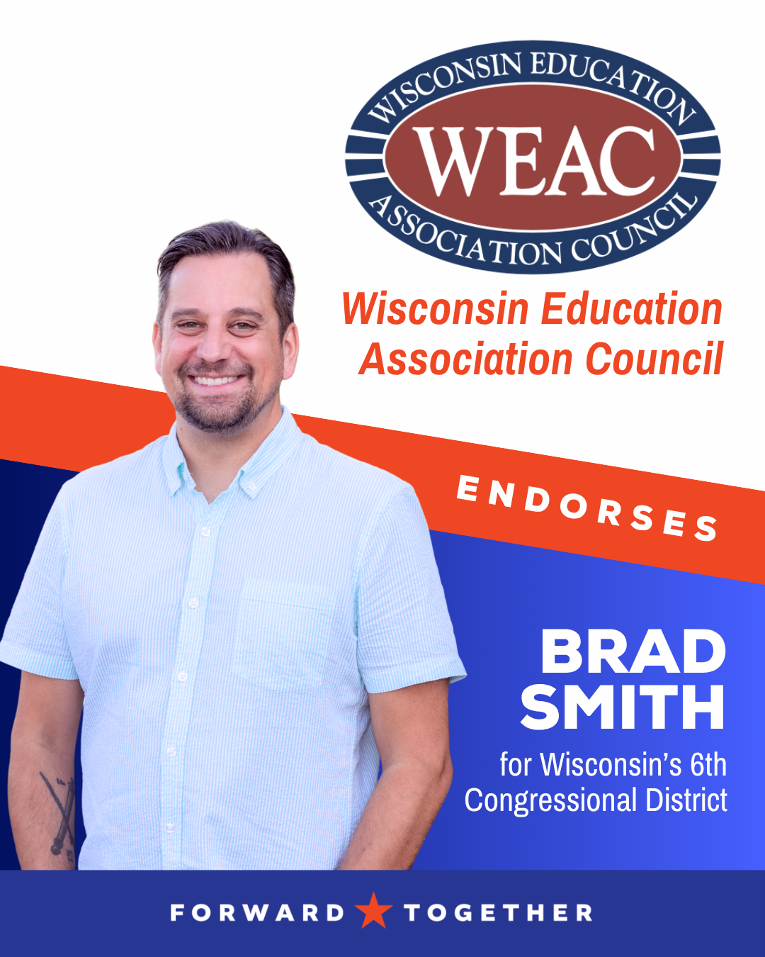 Brad Smith Earns Wisconsin Educator Association Endorsement in 6th Congressional District Race