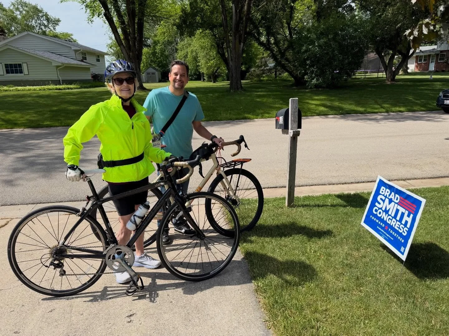 672 doors knocked in 2 days across Mequon-Thiensville and Sheboygan. Wow! Thank you to our amazing volunteers who spent part of their weekend spreading the word about our campaign. ￼This movement is grassroots literally every step (or pedal, in my ca
