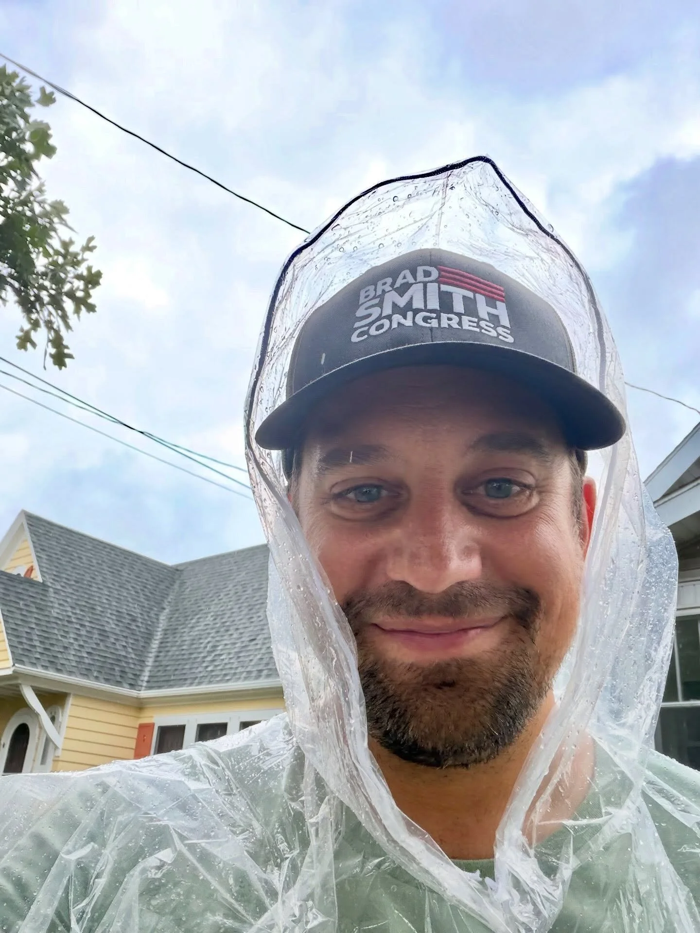 Enjoyed #canvassing with volunteers in Neenah and Oshkosh, including in the rain on my Dad&rsquo;s #ebike I snagged for the day. 🚲 Many excellent and engaging convos on the doors especially hitting on concerns over federal corruption, #publiceducati