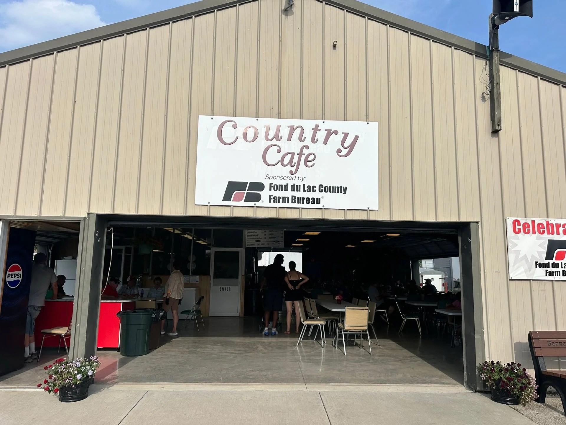 I joined my wife Jen, and two members of our #campaign team behind the counter of the @fonddulacfarms tent at the @fdlcounty fair this afternoon, slinging burgers, hot dogs and sow cows (IYKYK). It was a hot and steamy day, but I enjoyed 4 hours of g