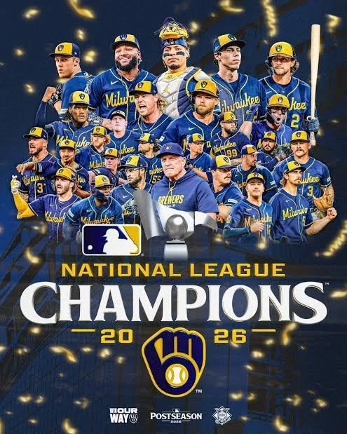Congratulations to the Milwaukee Brewers on their first World Series berth in 44 years!

𝗛𝗼𝘄 𝗮𝗯𝗼𝘂𝘁 𝘄𝗲 𝗺𝗮𝗸𝗲 𝗮 𝗹𝗶𝘁𝘁𝗹𝗲 𝗵𝗶𝘀𝘁𝗼𝗿𝘆 𝗼𝗳 𝗼𝘂𝗿 𝗼𝘄𝗻 𝘁𝗵𝗶𝘀 𝗡𝗼𝘃𝗲𝗺𝗯𝗲𝗿?

Go Brewers! ⚾💙💛

#MilwaukeeBrewers #ThisIsMyCrew 