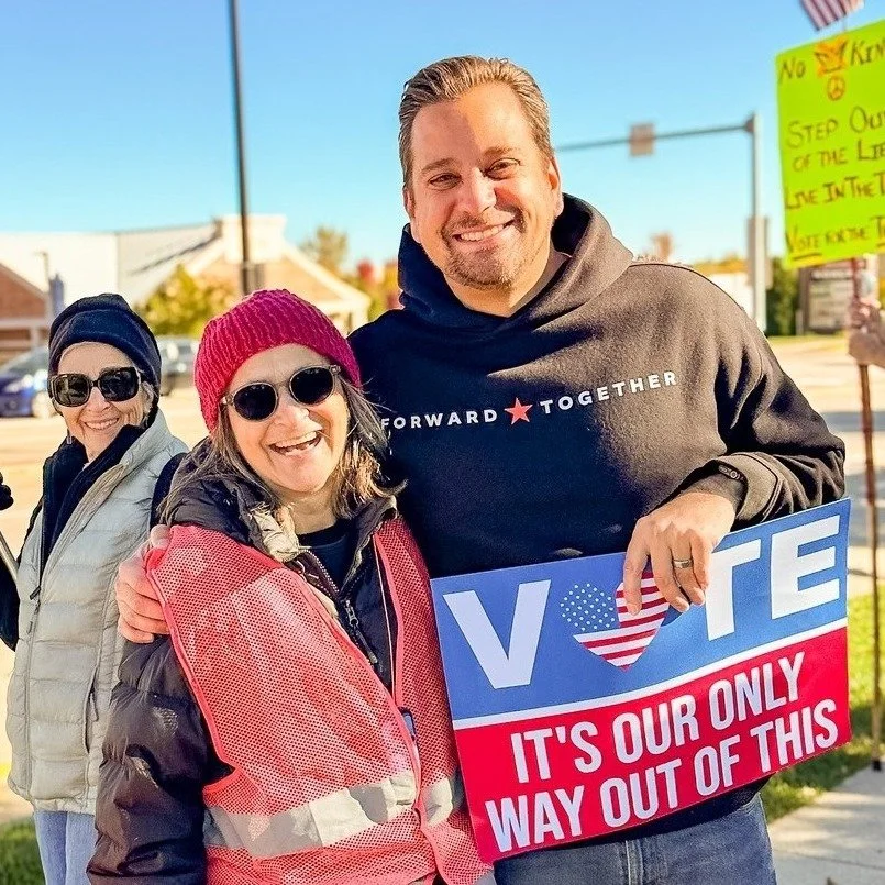 Scenes from today's No Kings rallies across Wisconsin's 6th Congressional District!

Wisconsin voting dates:
🗳️ Early in-person voting begins October 20.
🇺🇸 Election Day is November 3.

#NoKings #WI06 #WisconsinVotes