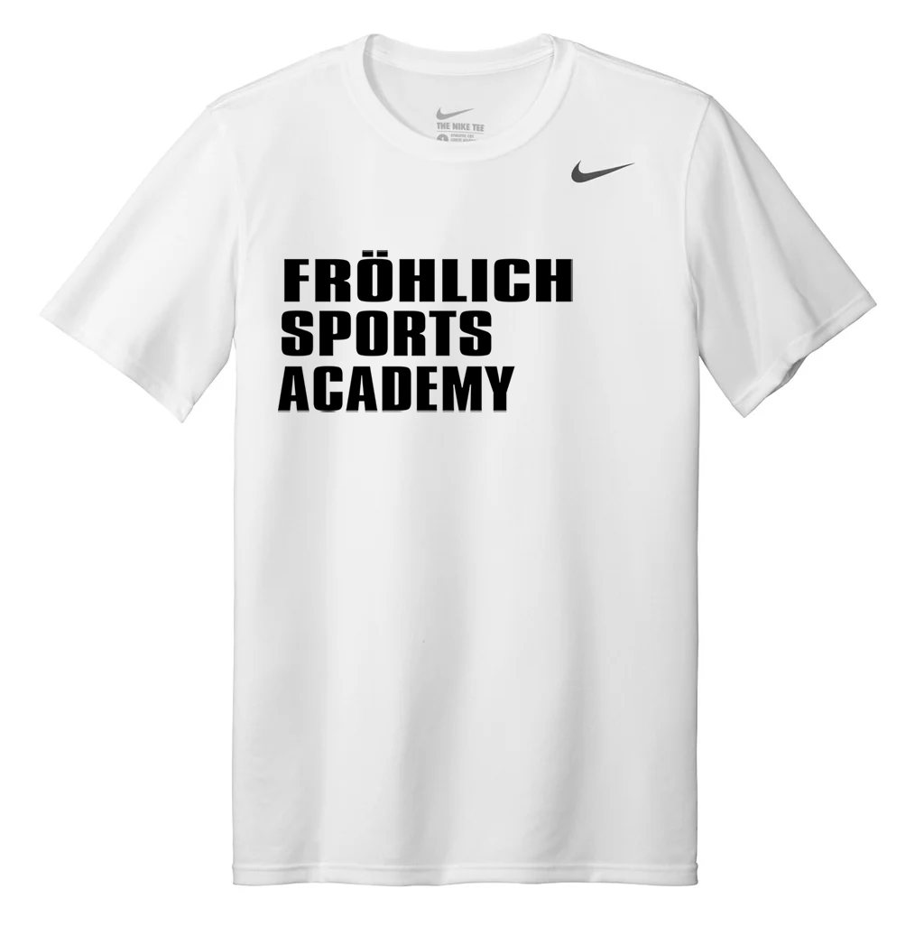 White Tee Frohlich Sports Academy.png