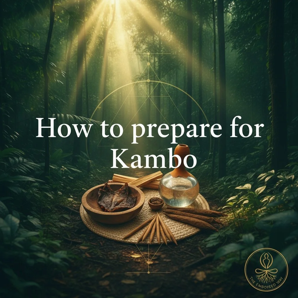 🐸 How to prepare for Kambo

Light diet.

Hydration.

Clear intentions.

🌱 Preparation = transformation.

The journey of Kambo begins long before the medicine touches your skin. True preparation is a sacred act of honoring both your body and the pro