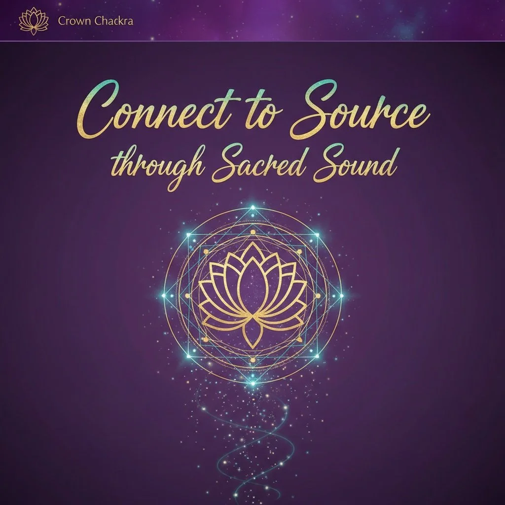 🟣 There's a sound that connects you directly to Source...

OM isn't just a word&mdash;it's the primordial vibration of creation itself. When you chant OM, you're literally tuning into the frequency of the universe, opening your crown chakra to recei