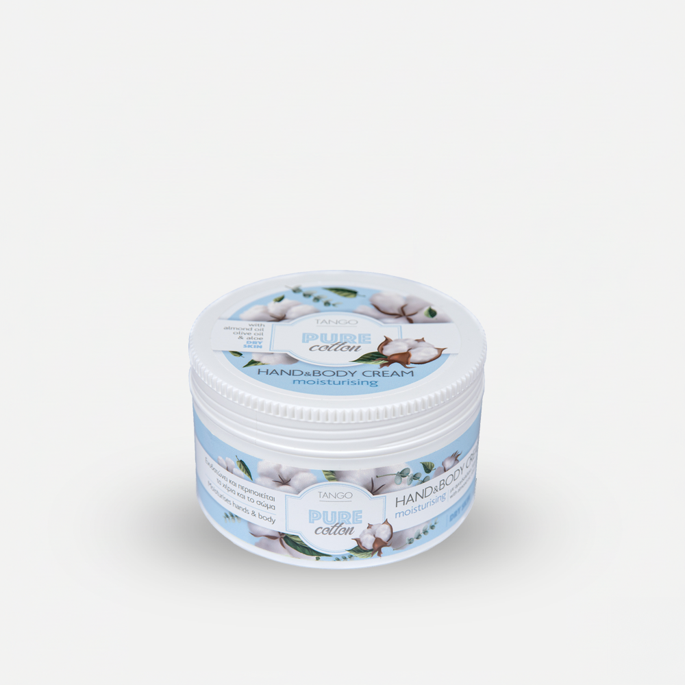 Pure Cotton – Κρέμα χεριών και σώματος, αμυγδαλέλαιο, λάδι ελιάς και αλόη, για ξηρές επιδερμίδες 250ml