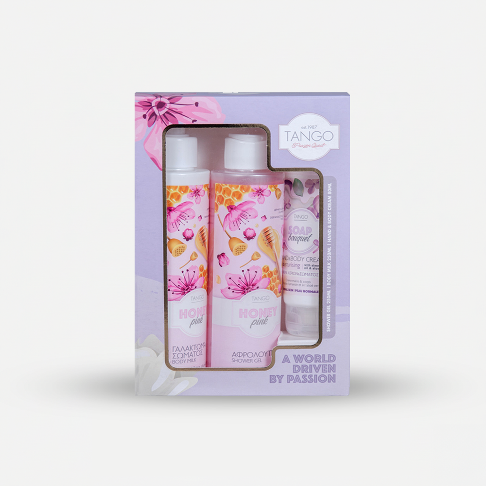 Body Gift Set Honey Pink & Soap Bouquet