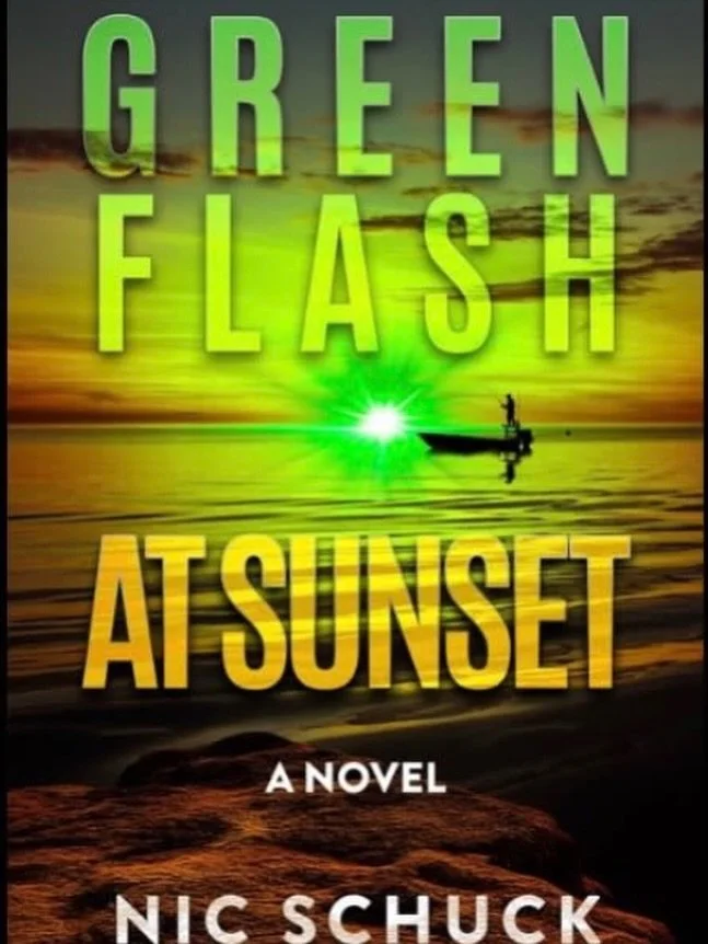 Book Signing! 
Hamaca Book Cafe is proud to host author Nic Shuck for a book signing event on Saturday, June 6th, 2026 at 12pm-3pm. Come meet Nic and grab a copy of his books. His latest novel is Green Flash at Sunset. His first novel, Native Moments