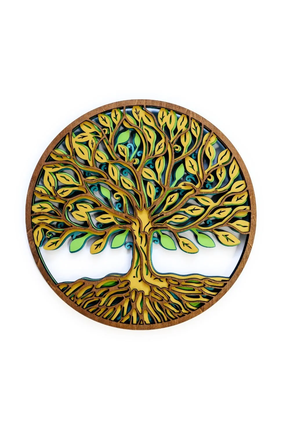 Tree of Life Wood Wall Art, 4 Layer Laser Cut Wooden Decor, 11x11 Handmade Nature Wall Art, Rustic Home Decor Gift