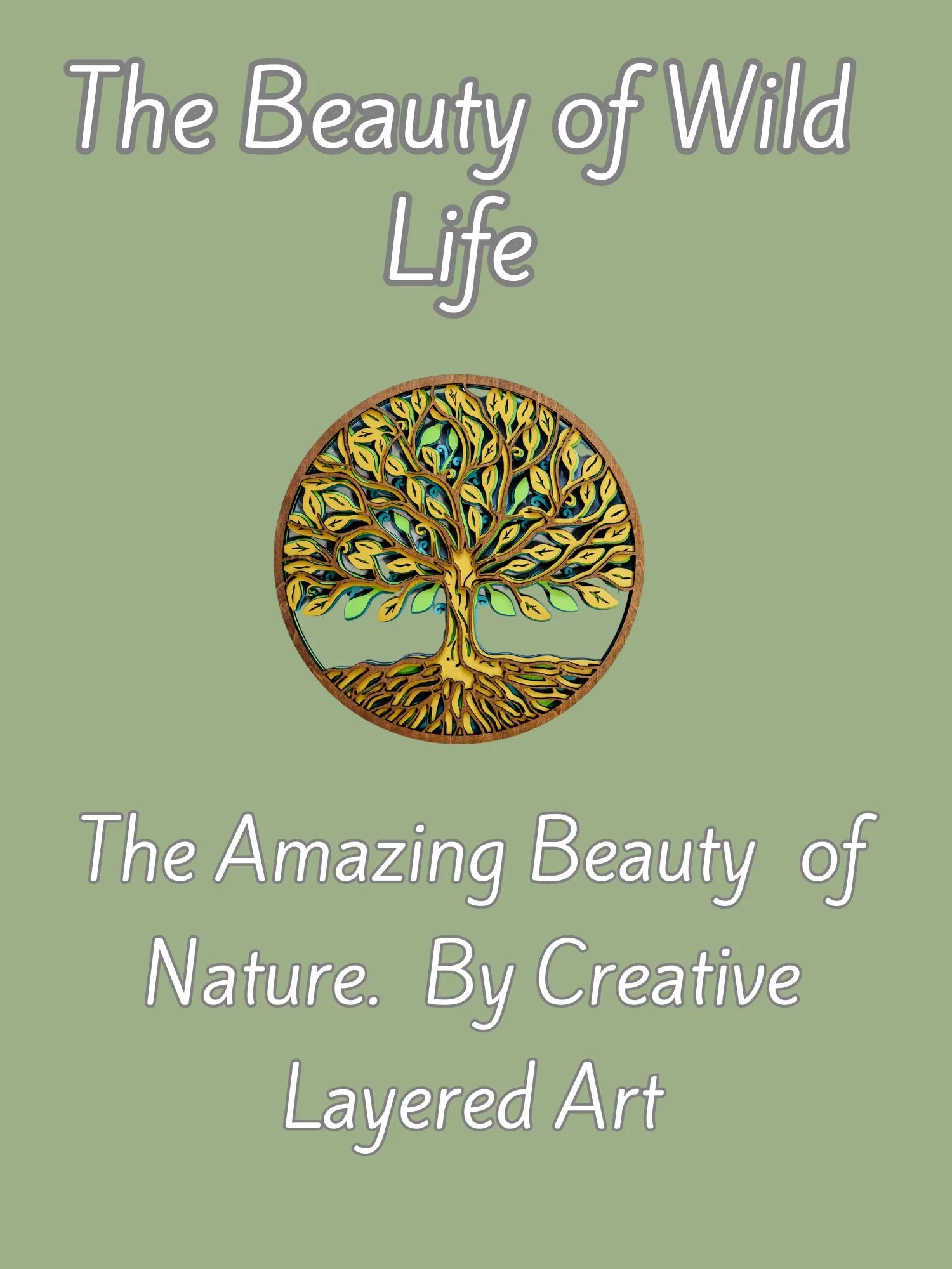 Handcrafted Tree of Life wood wall art featuring intricate laser-cut branches and layered depth