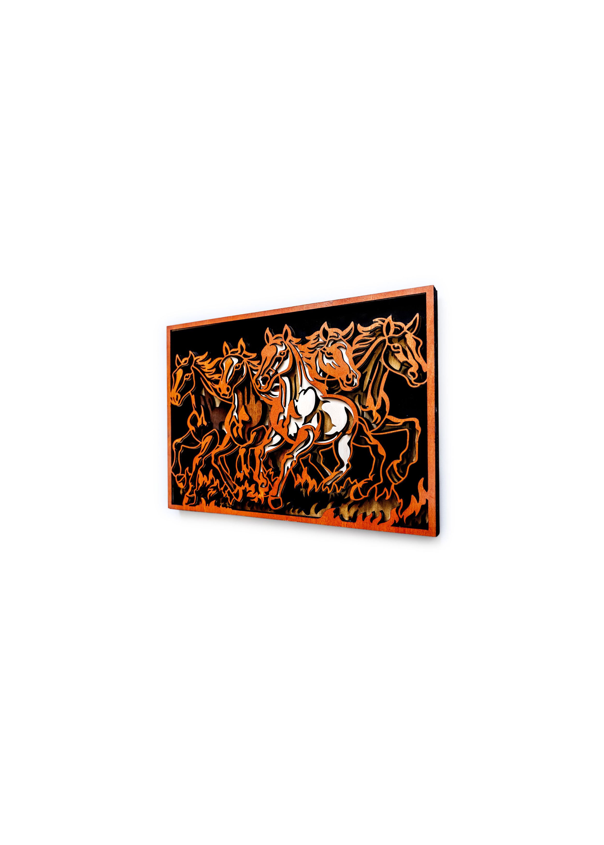 Horse wall art for ranch and cabin decor