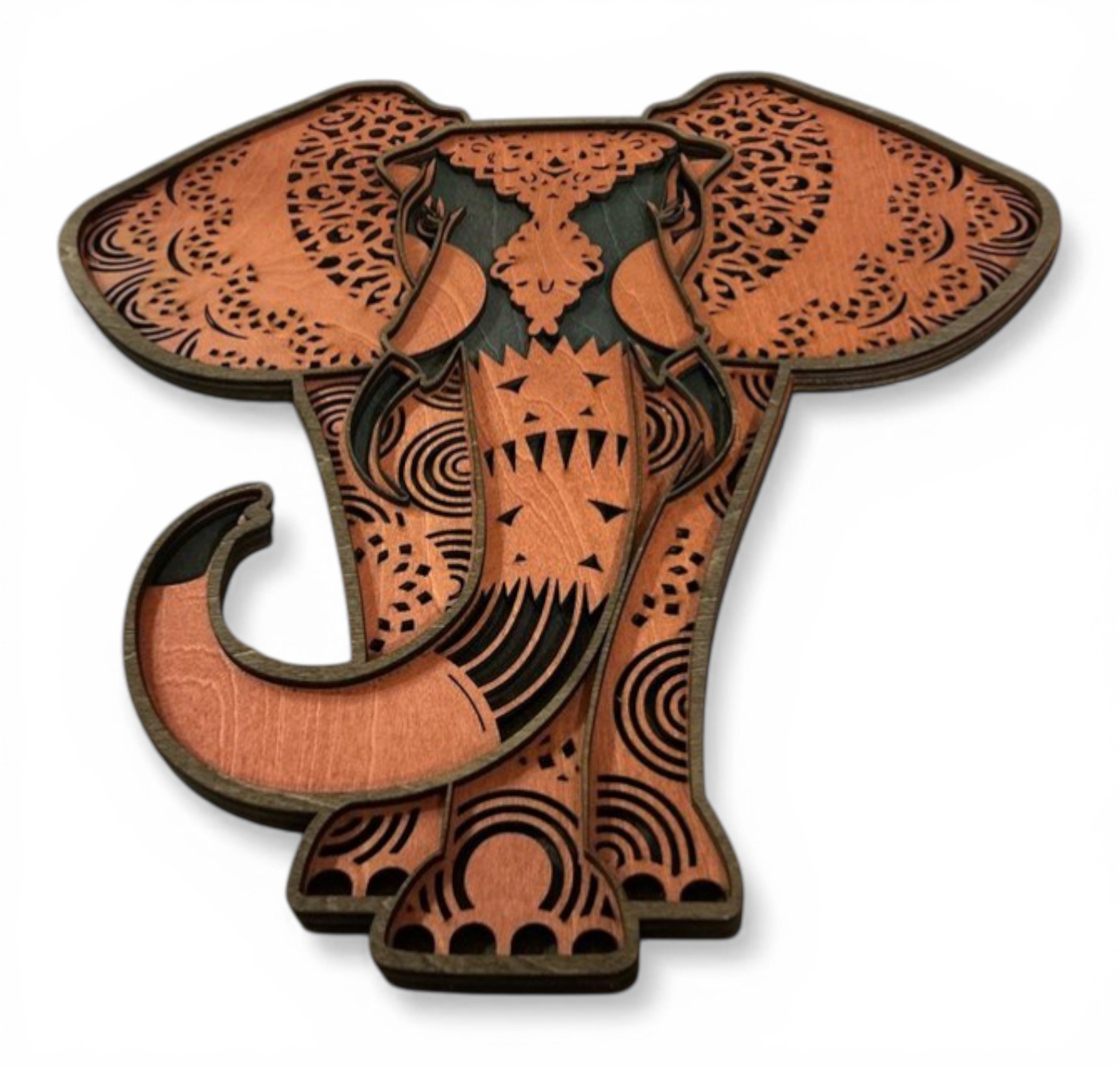 CLOSE UP OF THE DETAILED LAYERS.