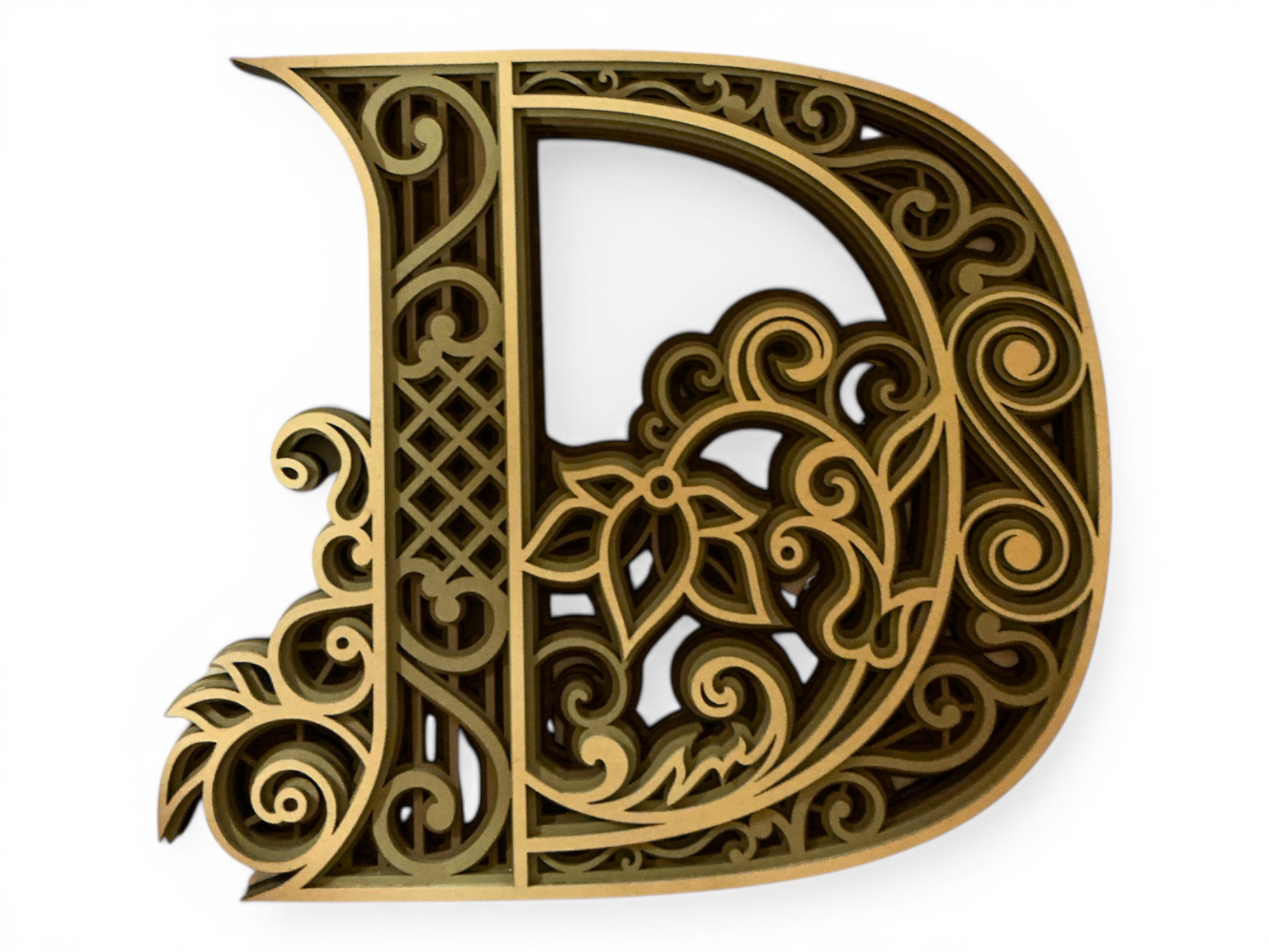 Custom Letter Decor - Layered D Wood Art – Monogram Initial Decor, Rustic Alphabet Sign (Copy)