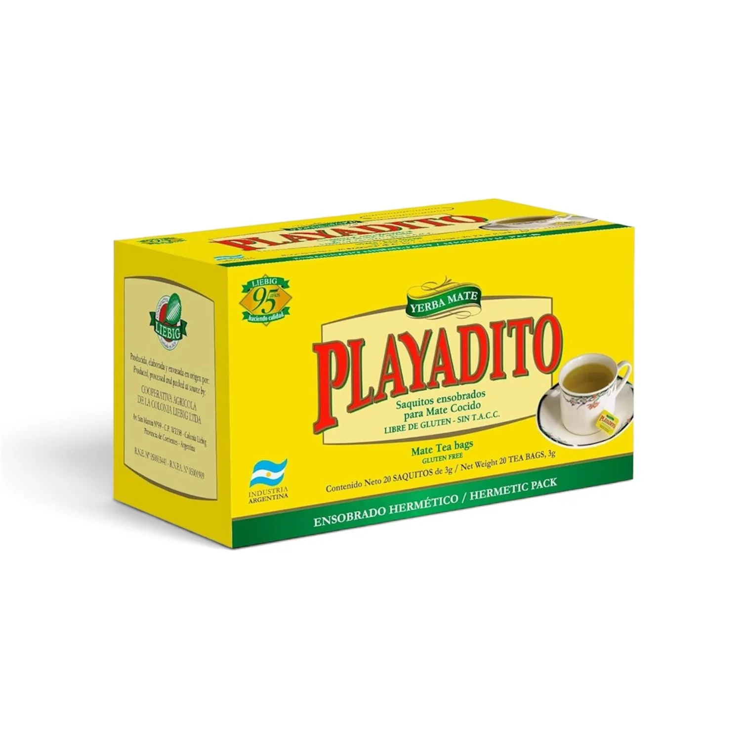 Playadito Mate Tea Bags (Mate Cocido) 20u