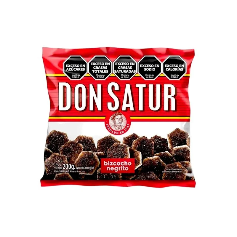 Dark Biscuits Don Satur (Bizcocho Negro) 200g