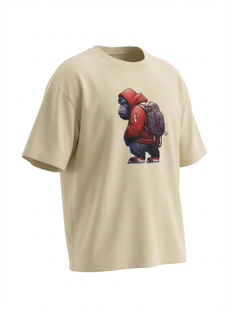 Nomad Gorilla Graphic Tee – Sand