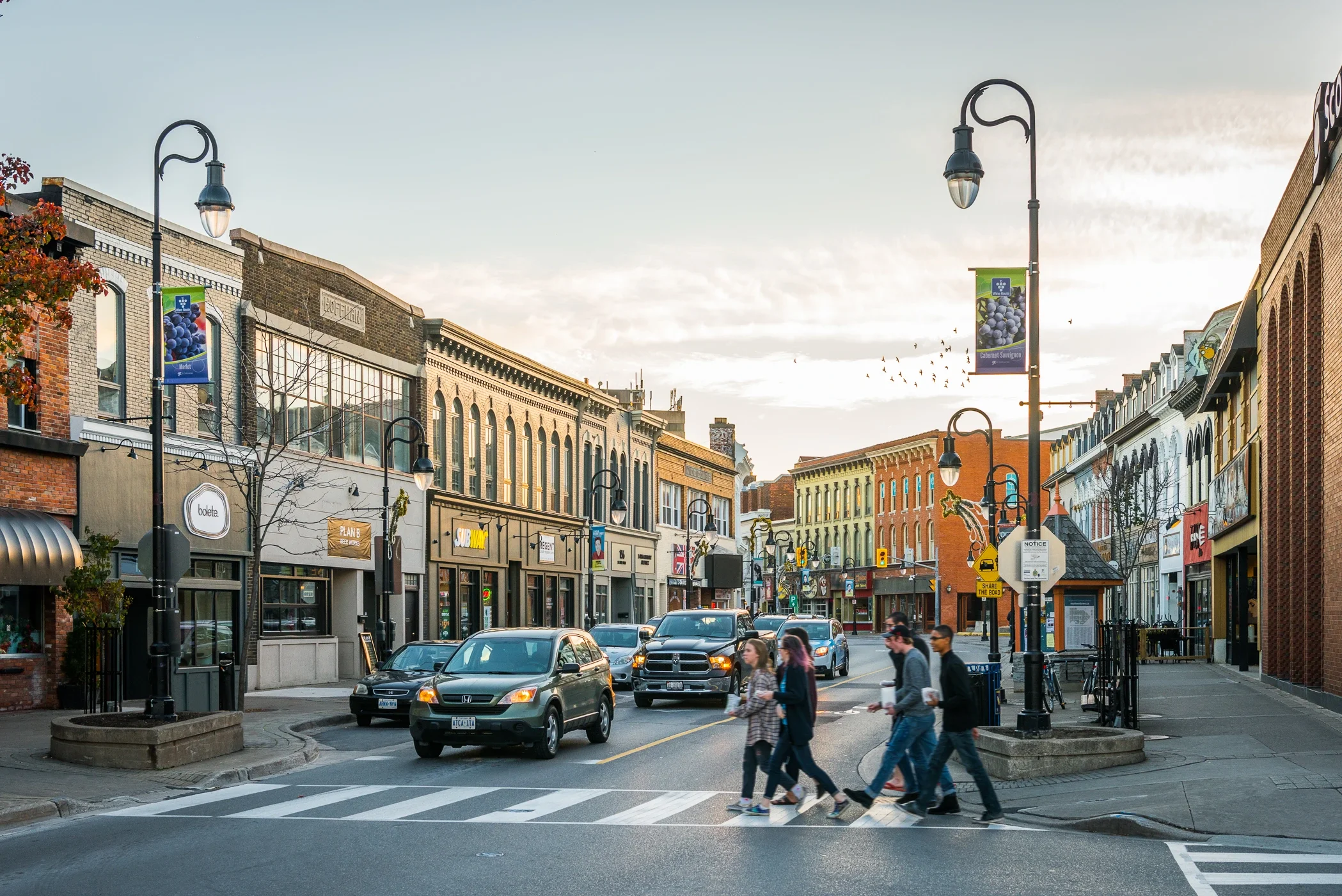 View of downtown St. Catharines (St Paul Street) . Photo source: Ontario Growth Secretariat, Ministry of Municipal Affairs.