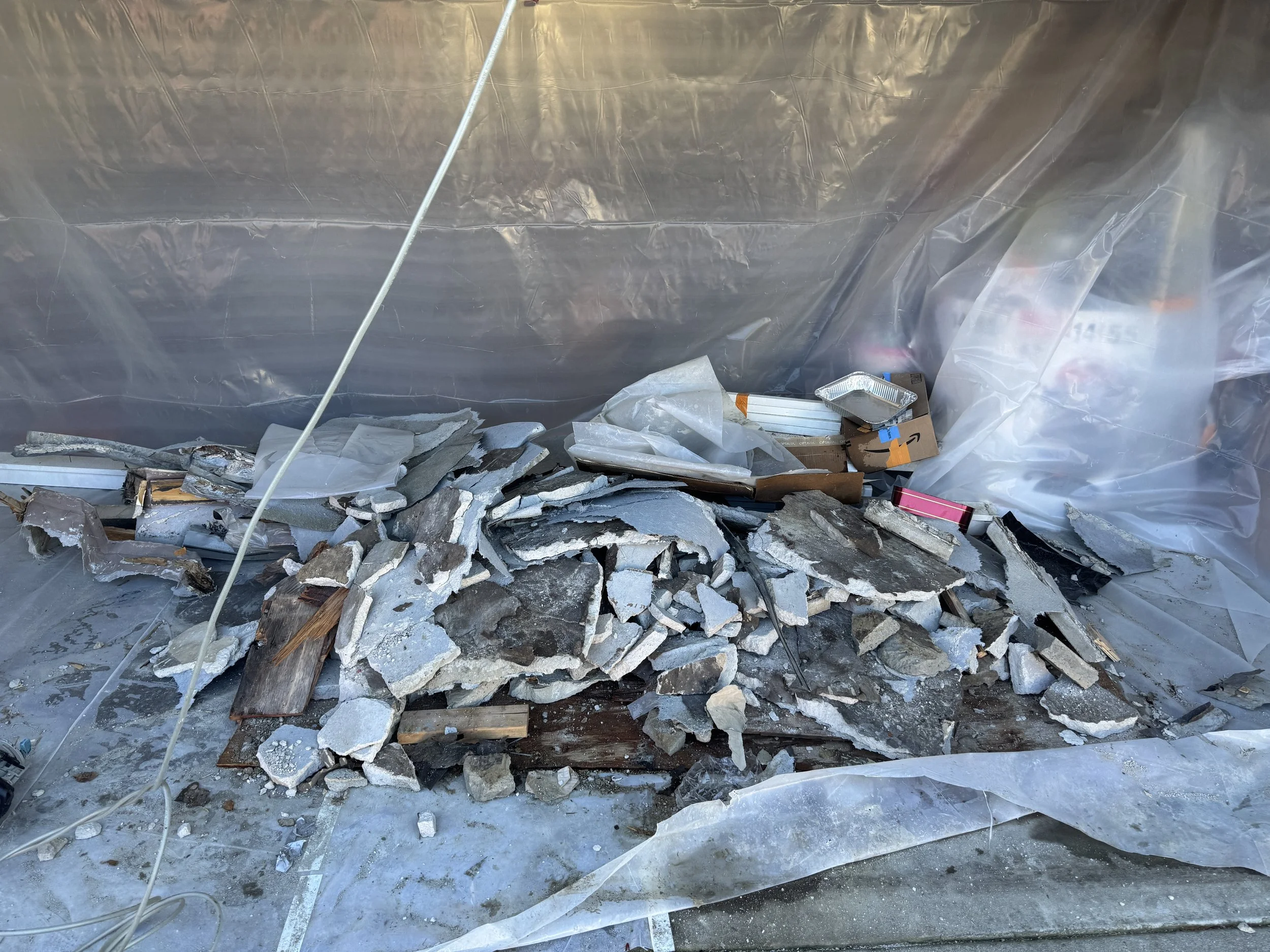 Balcony Demo Debris