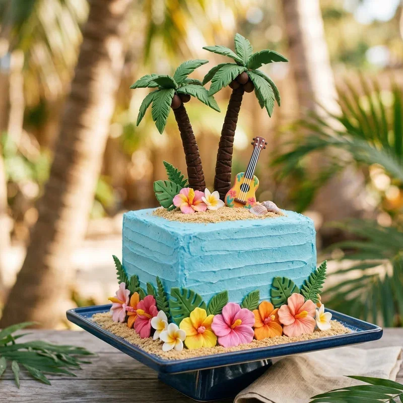 Luau Birthday Cake Ideas