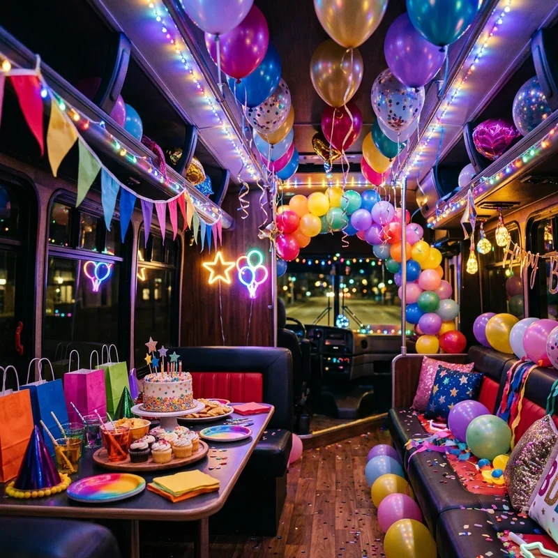 Party Bus Birthday Ideas
