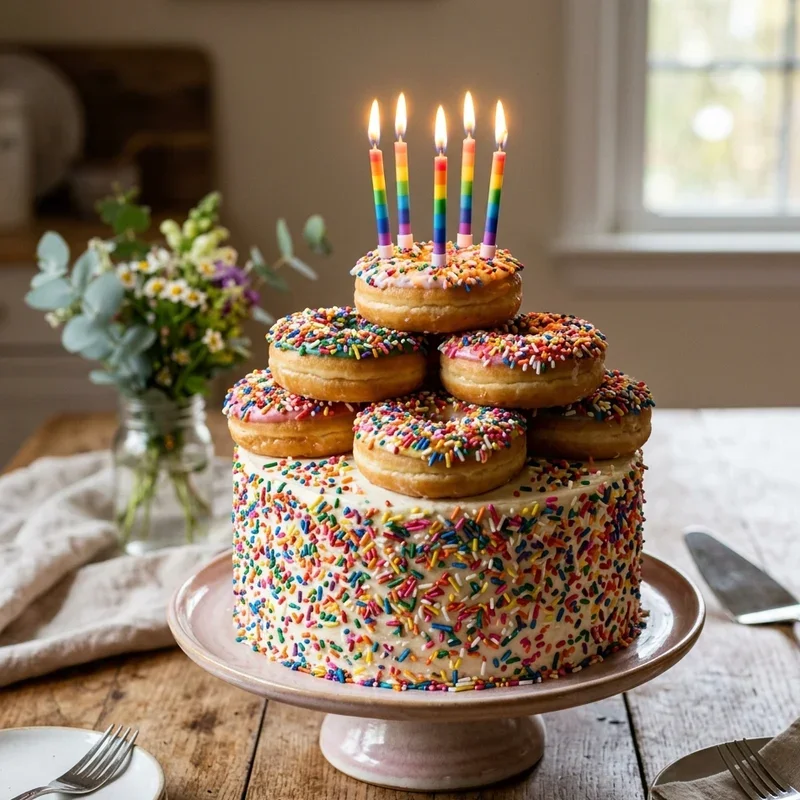 Donut Birthday Cake Ideas