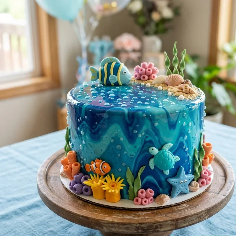 Under the Sea Birthday Cake Ideas