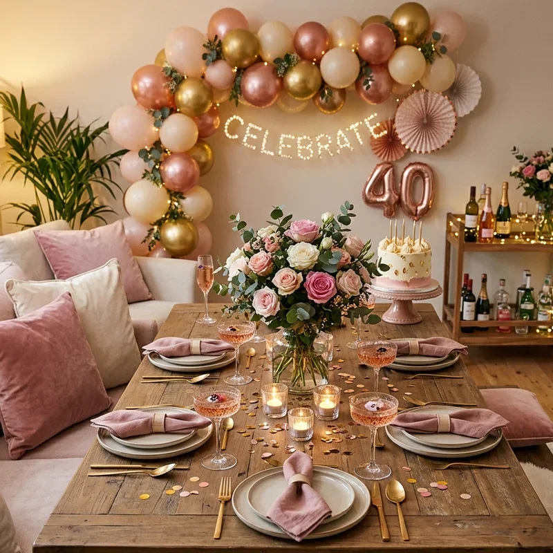 40th Birthday Party Ideas for Wife