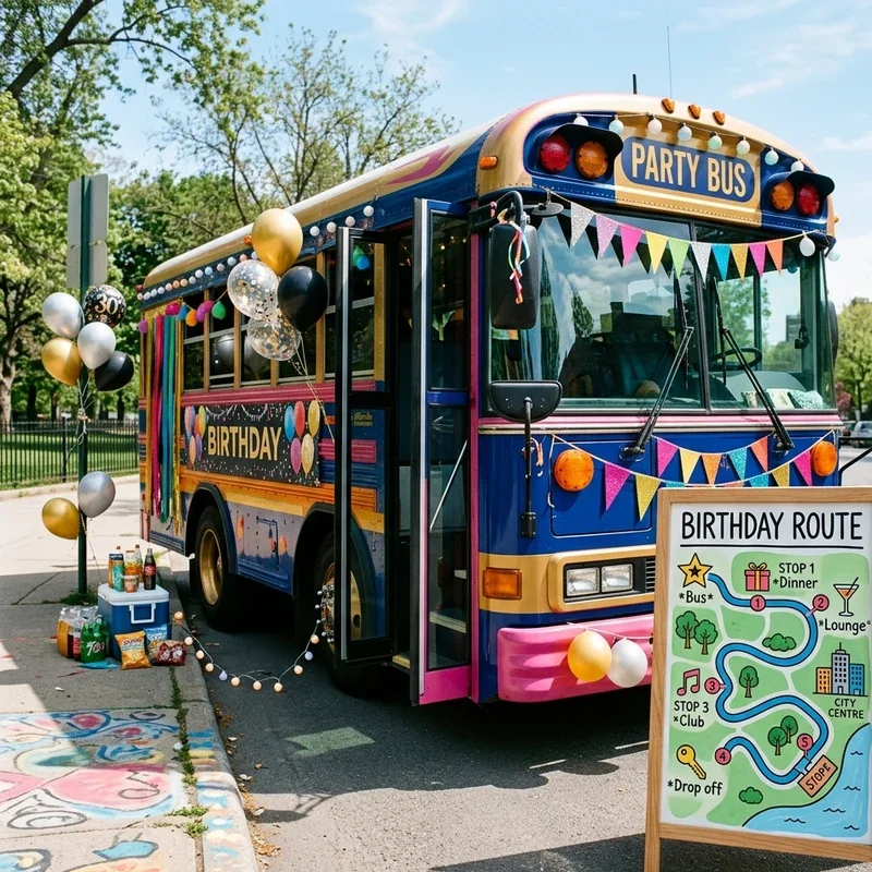 Party Bus Birthday Ideas