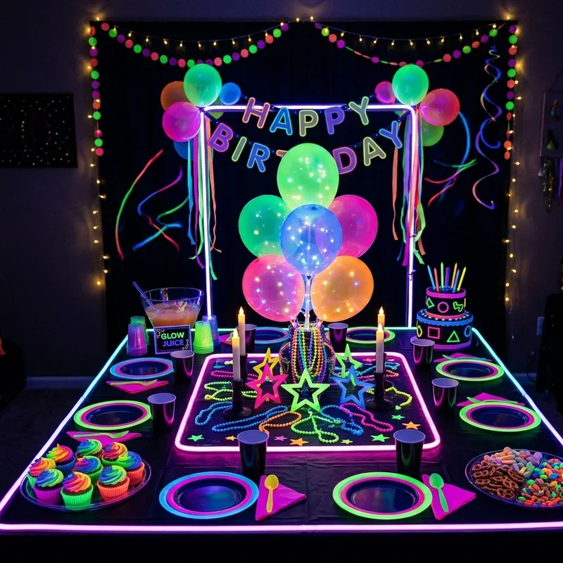 Birthday Party Table Setup Ideas