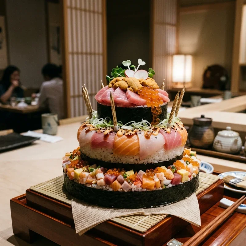 Sushi Birthday Cake Ideas