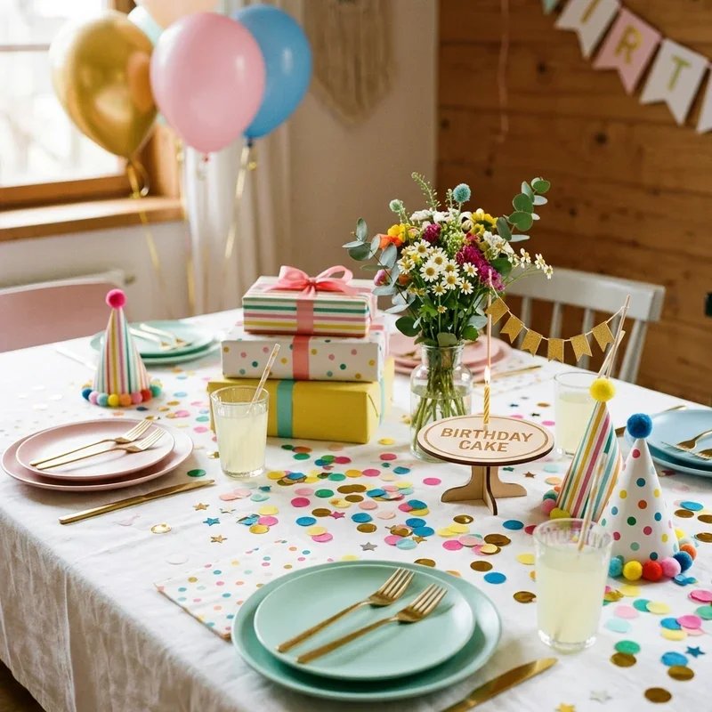 Birthday Party Table Setup Ideas
