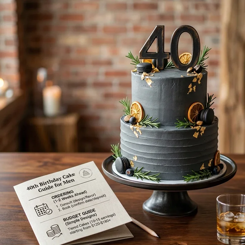 40th Birthday Cake Ideas for Men