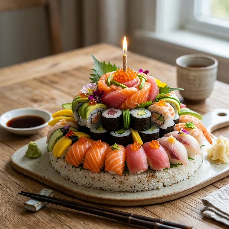 Sushi Birthday Cake Ideas