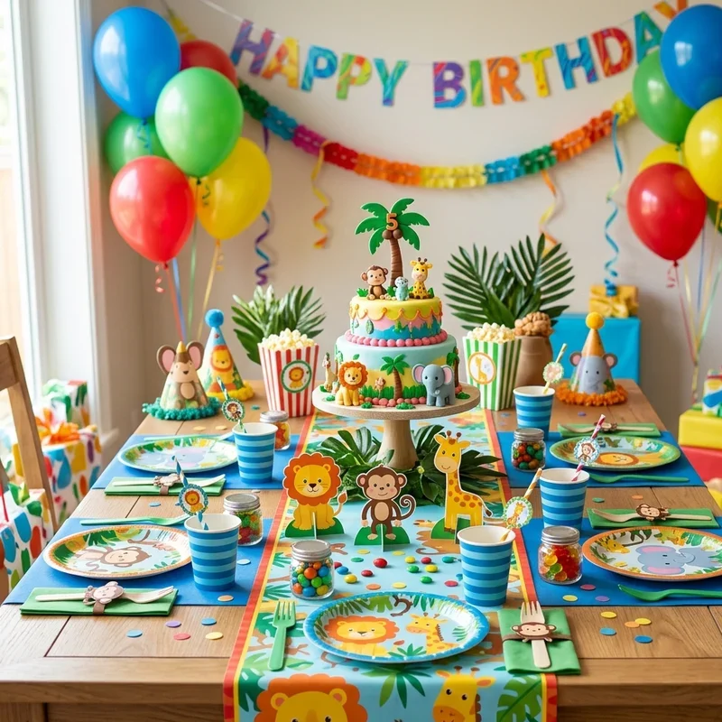 Birthday Party Table Setup Ideas