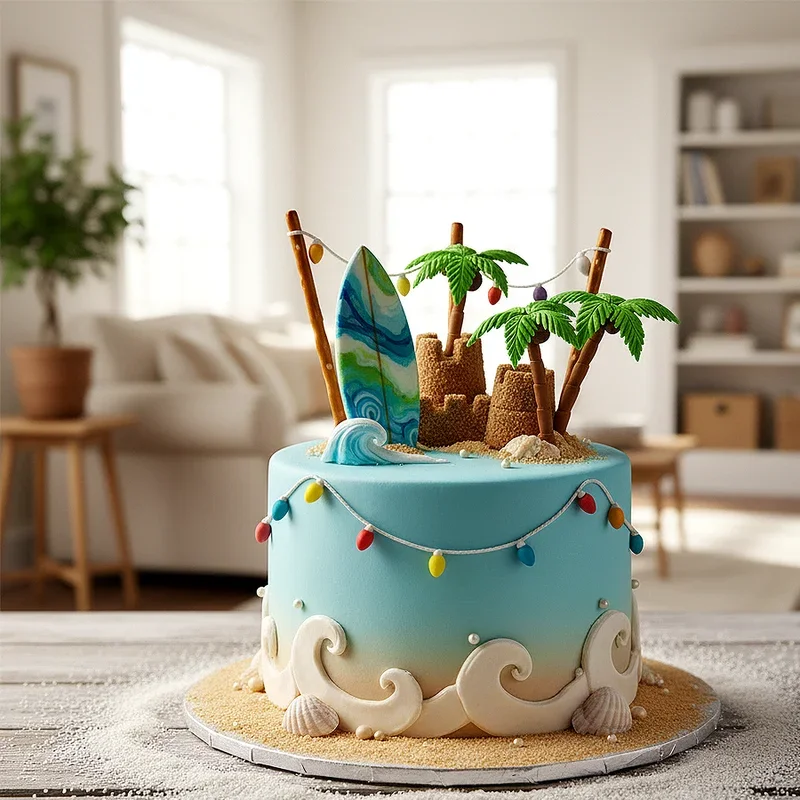 Beach Birthday Cake Ideas