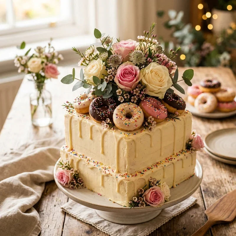 Donut Birthday Cake Ideas