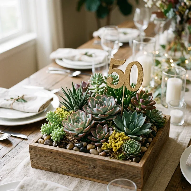 50th Birthday Centerpiece Ideas
