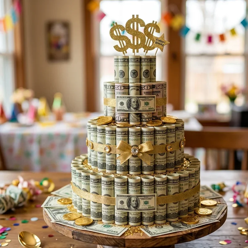 Money Cake Ideas for Birthday