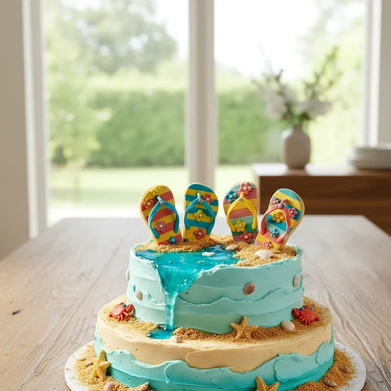 Beach Birthday Cake Ideas