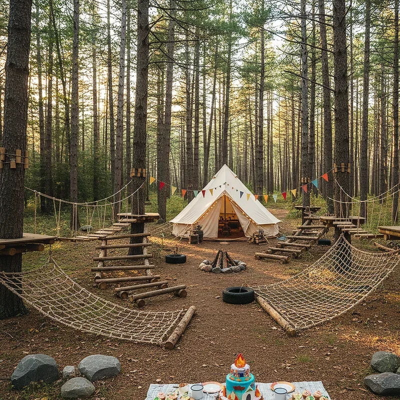 Camping Birthday Party Ideas for Adults