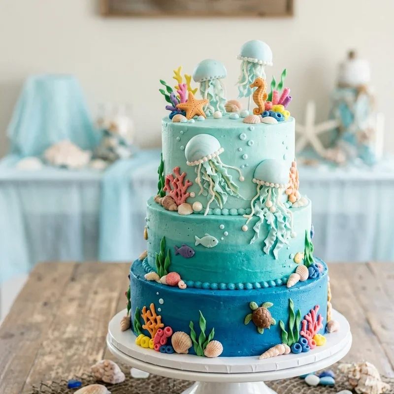 Under the Sea Birthday Cake Ideas