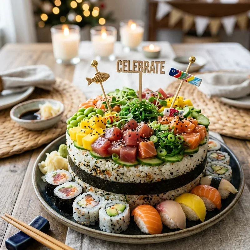 Sushi Birthday Cake Ideas
