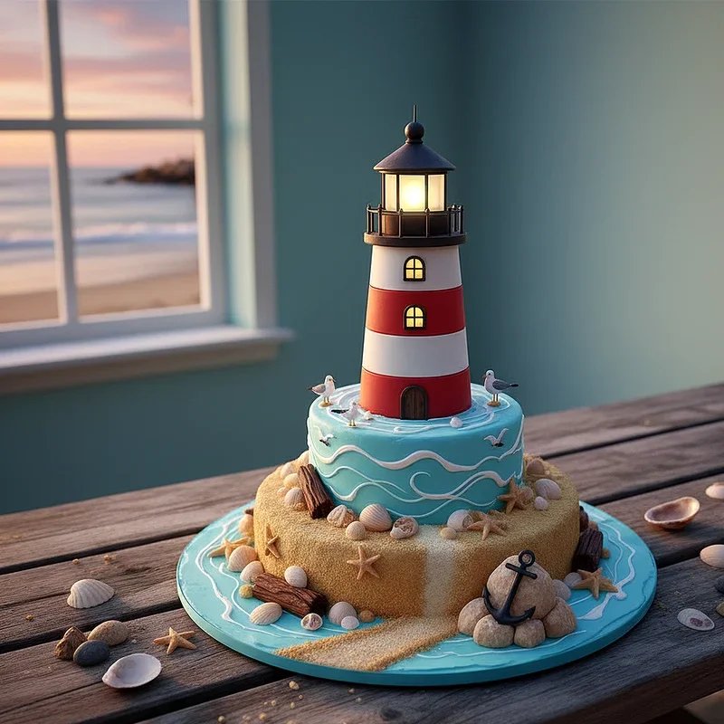 Beach Birthday Cake Ideas