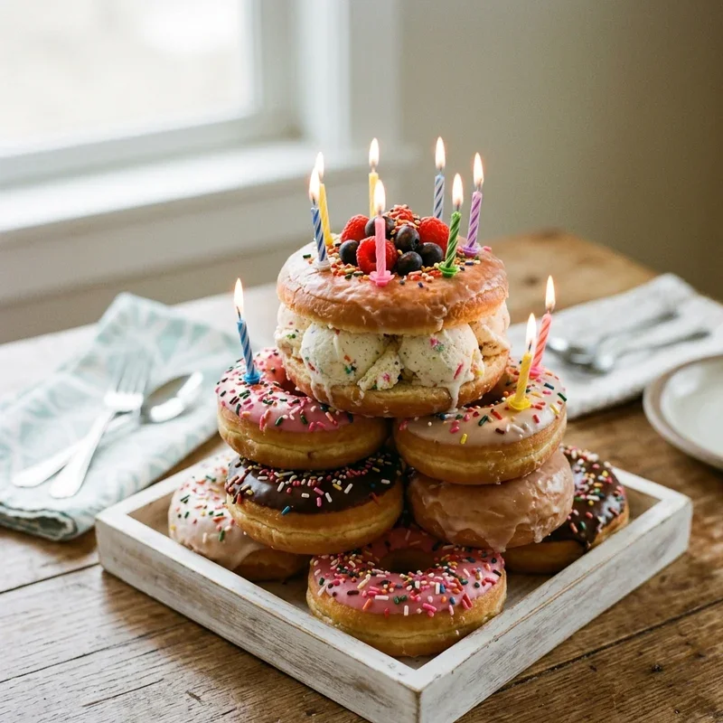 Donut Birthday Cake Ideas