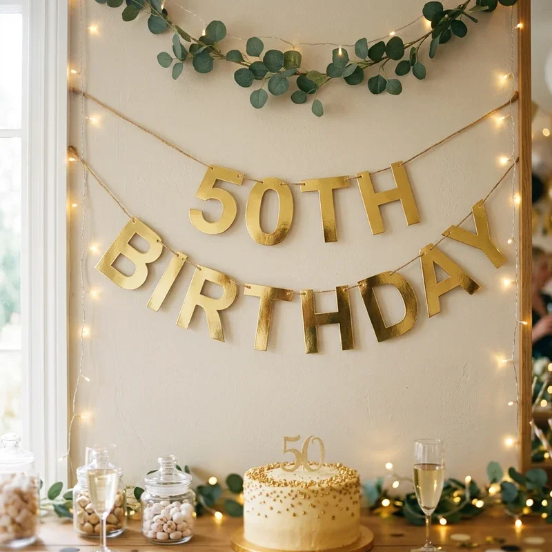 50th Birthday Banner Ideas
