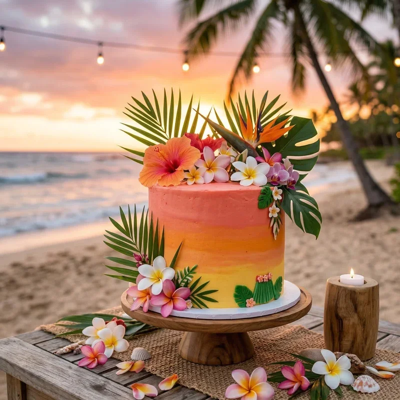 Luau Birthday Cake Ideas