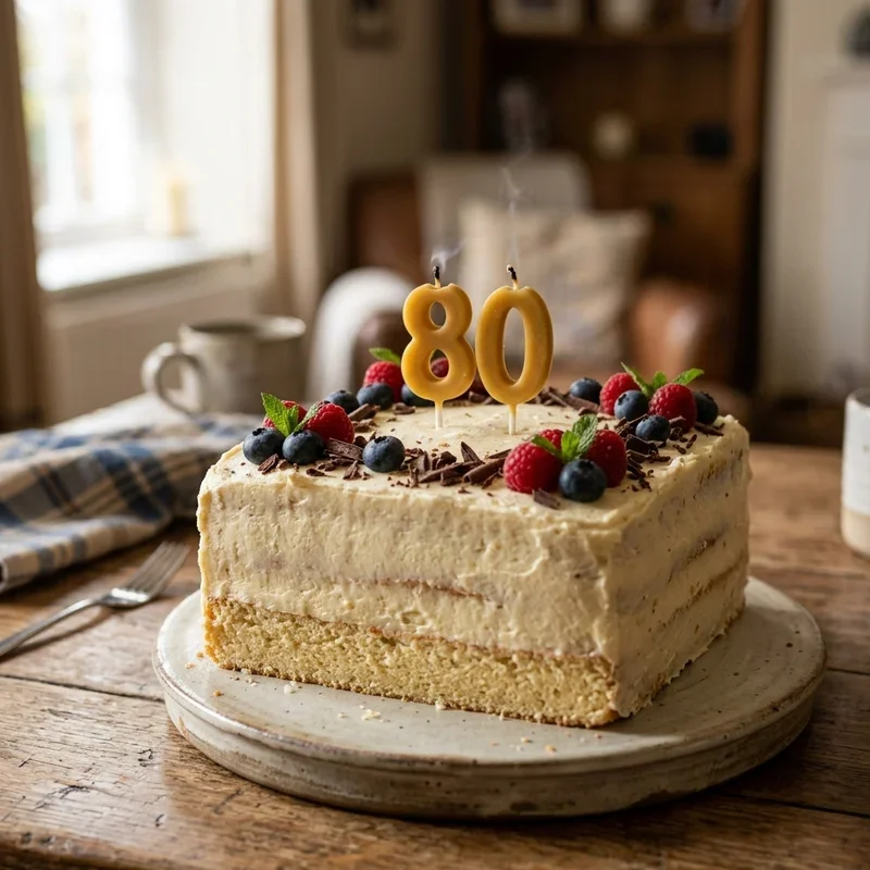 80th Birthday Cake Ideas for Dad