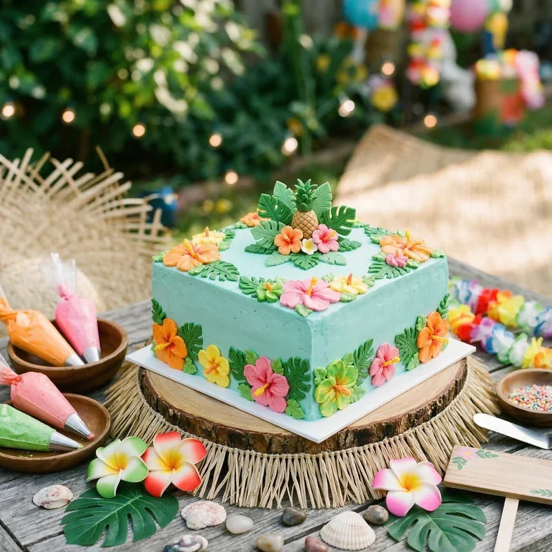 Luau Birthday Cake Ideas