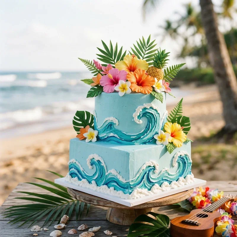 Luau Birthday Cake Ideas