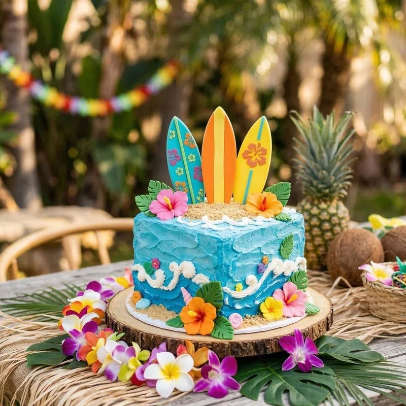 Luau Birthday Cake Ideas